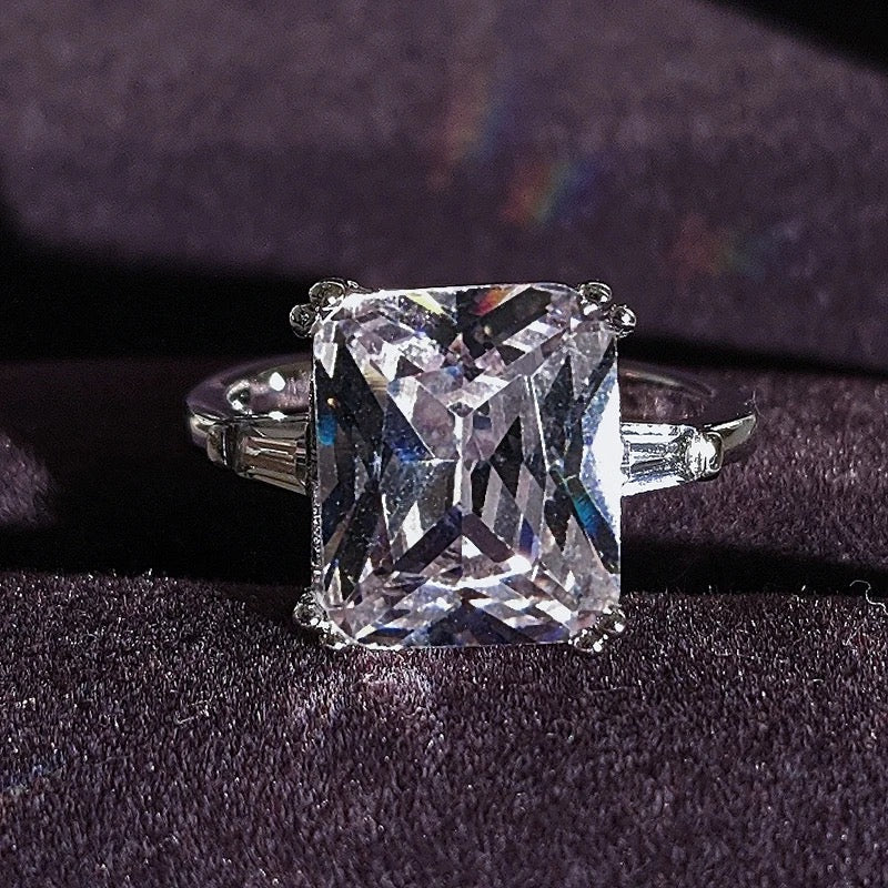 Princess Cut Square Engagement Ring