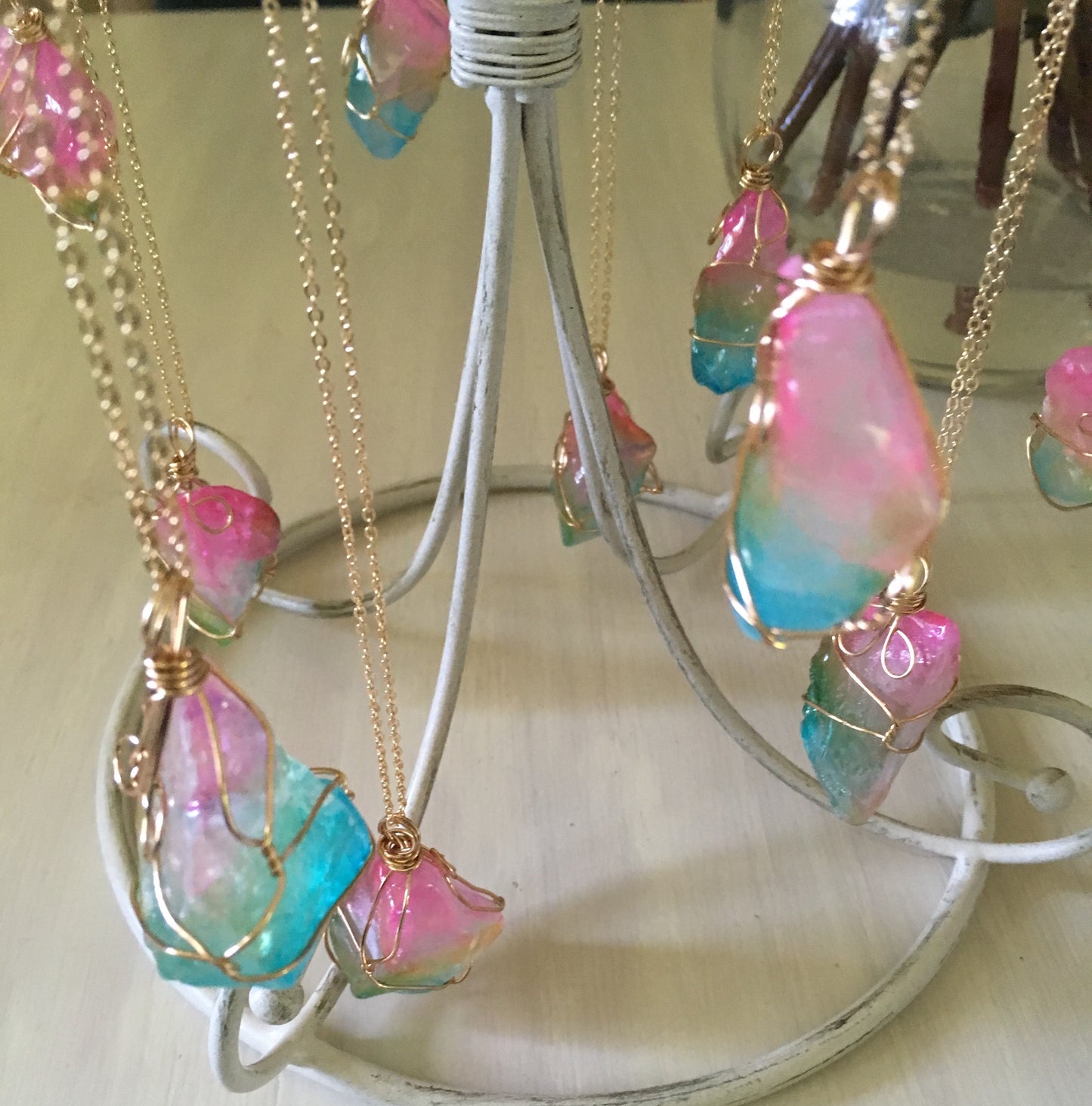 7-Archangel Manifestation Crystal Pendant