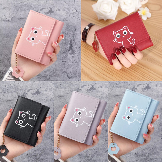 Cute Cat Imitation Leather Wallet