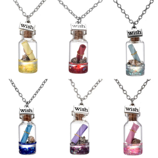 "Make A Wish" Wish Bottle Pendants