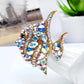 Rhinestone Tropical Fish Brooch