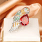 Big Beak Red Parrot Bird Party Ring