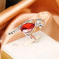 Big Beak Red Parrot Bird Party Ring