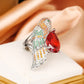 Big Beak Red Parrot Bird Party Ring