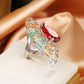 Big Beak Red Parrot Bird Party Ring