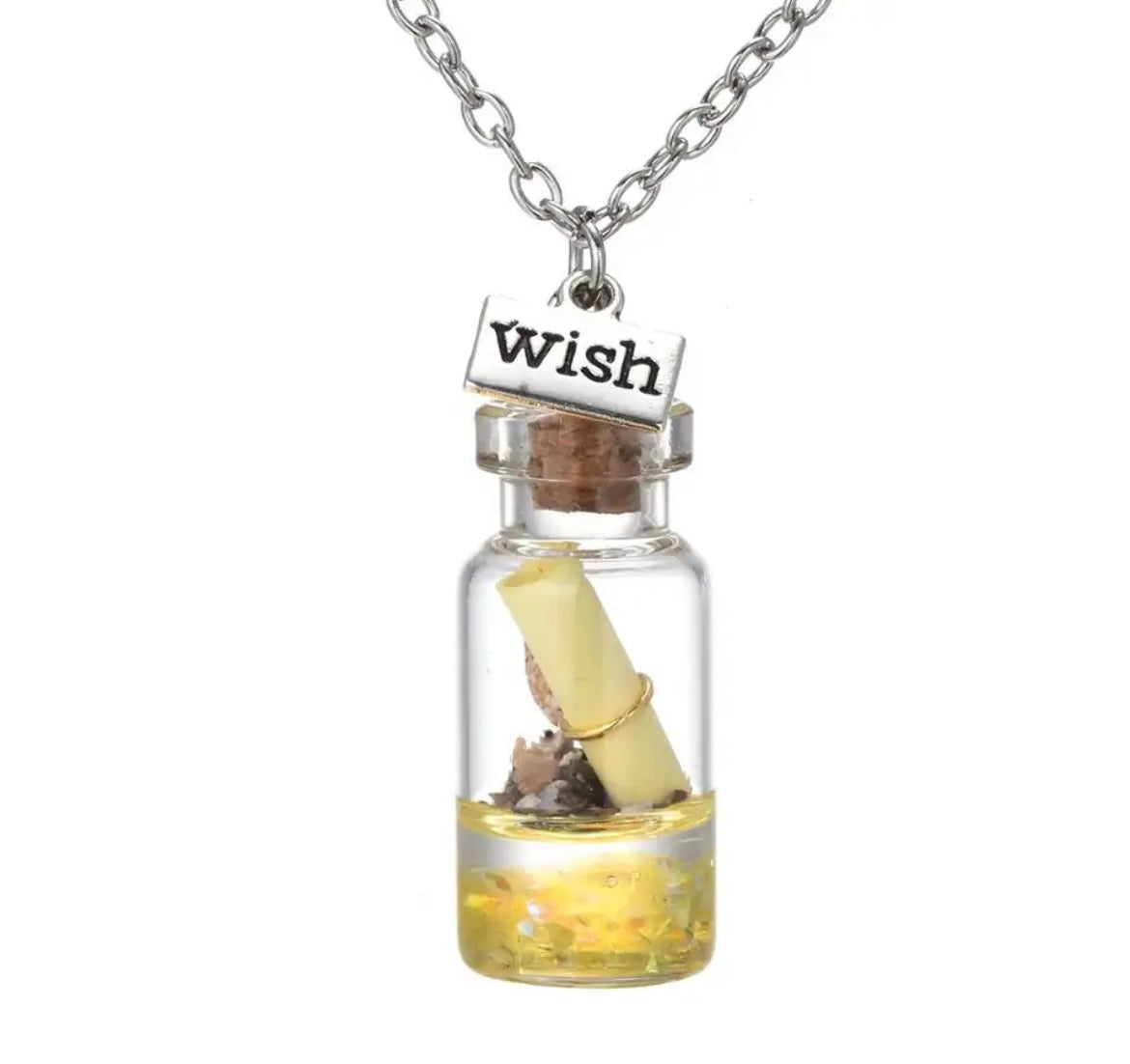 "Make A Wish" Wish Bottle Pendants