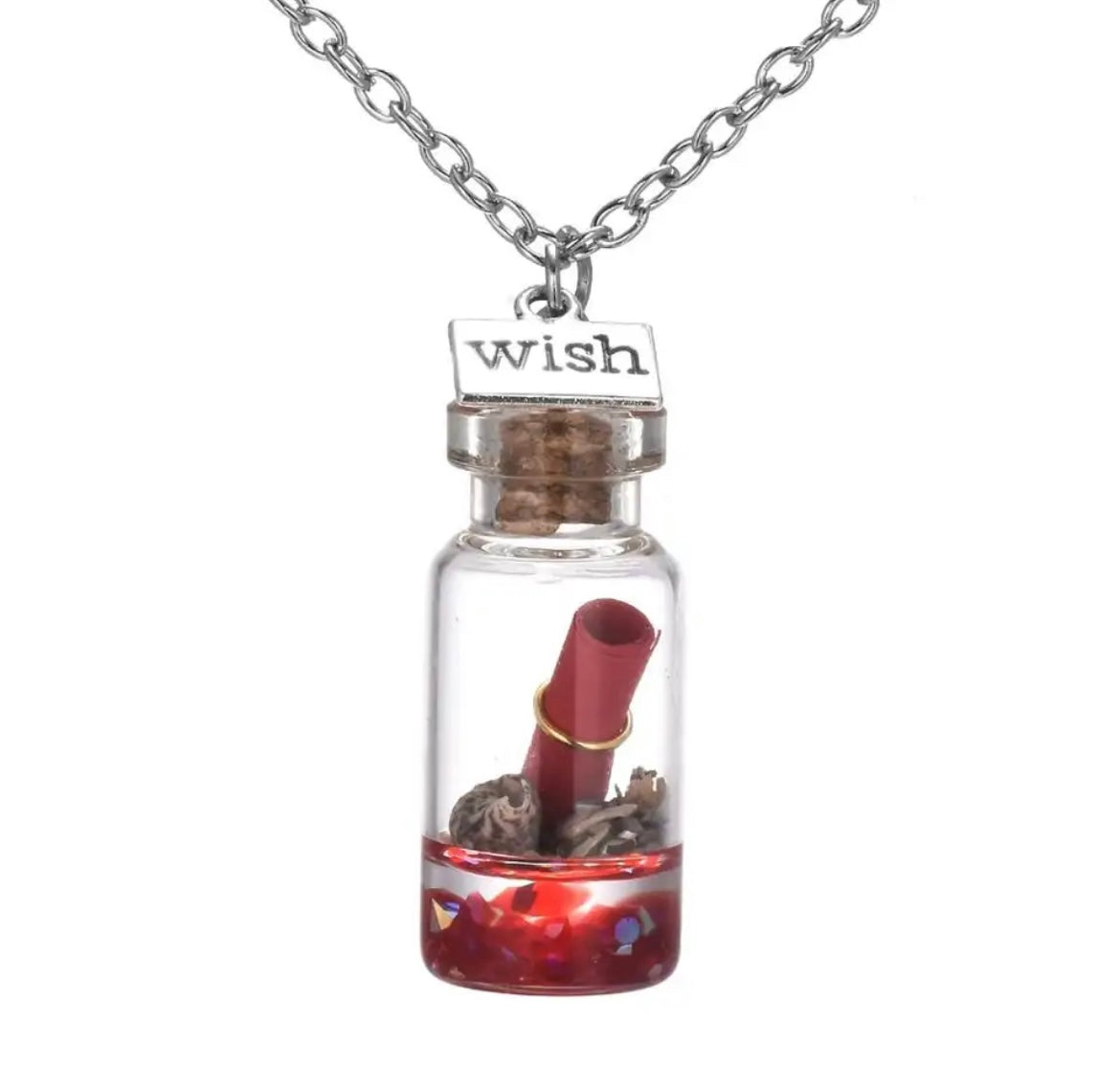 "Make A Wish" Wish Bottle Pendants