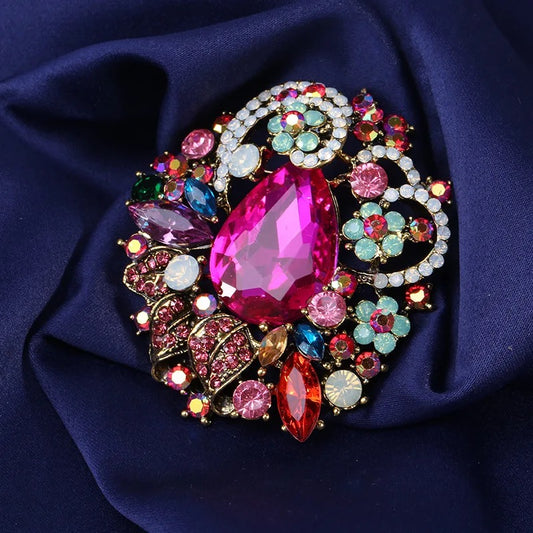 Lustre Bouquet Vintage Style Brooch & Pendant