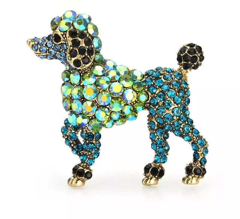 Glam Poodle Brooch & Pendant