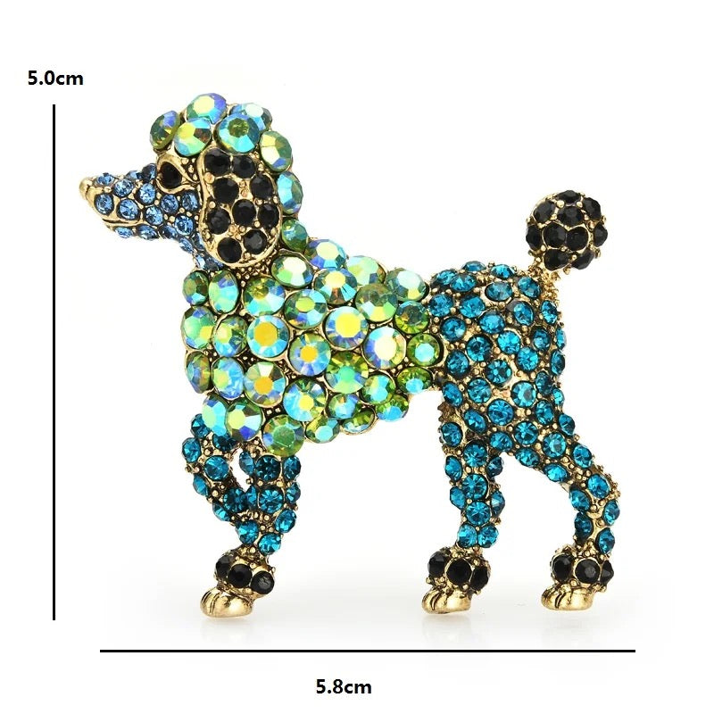 Glam Poodle Brooch & Pendant