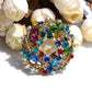 Rhinestone Seasonal Wreath Brooch & Pendant