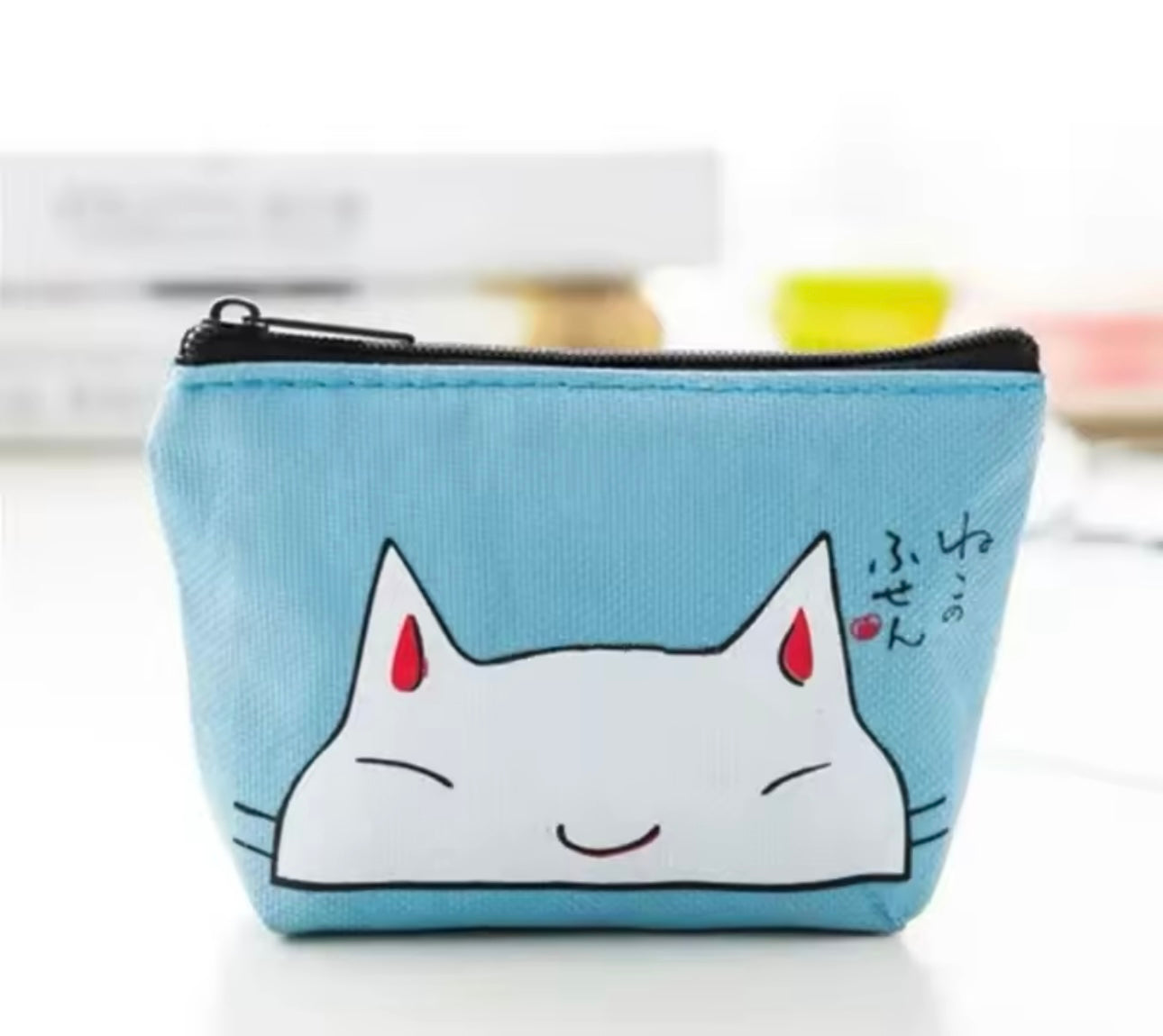 Cat Canvas Coin Pouch