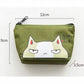 Cat Canvas Coin Pouch