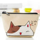 Cat Canvas Coin Pouch