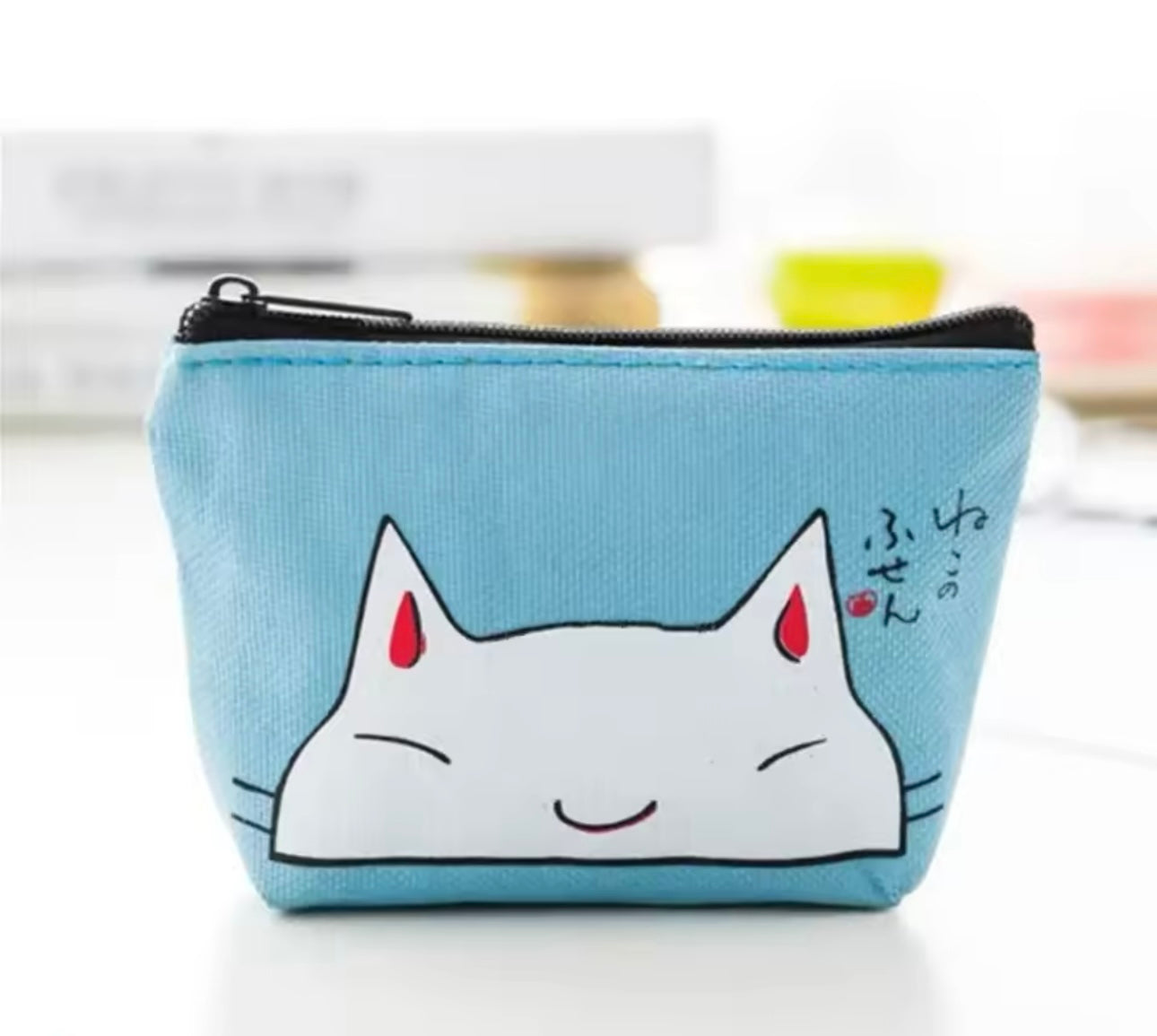 Cat Canvas Coin Pouch