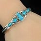 Vintage 5-Stone Silver Turquoise Bracelet