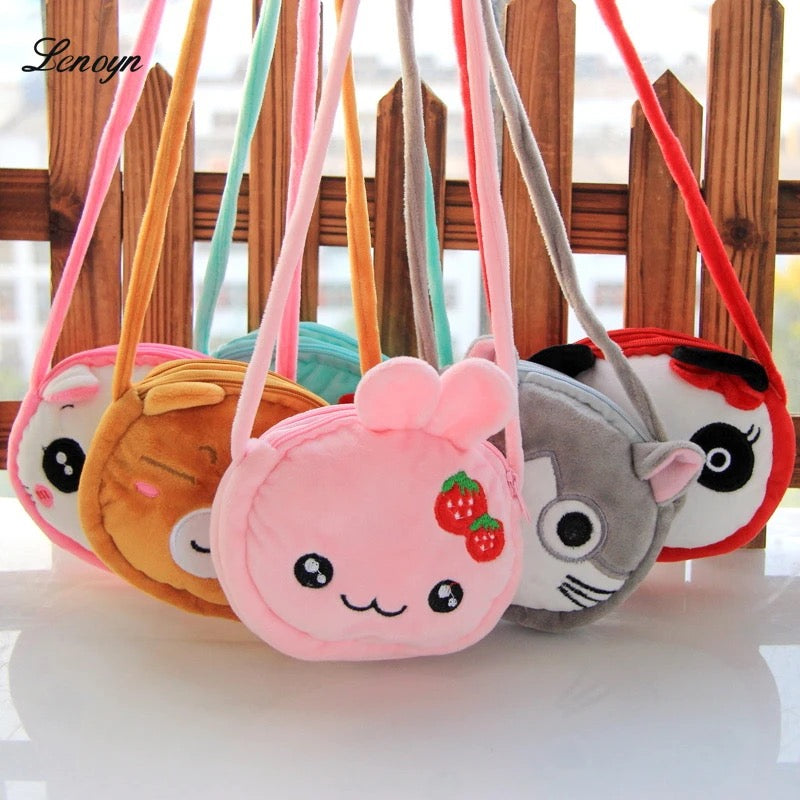 Cartoon Plush Crossbody Bags