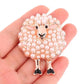 “Pearly Wool” Sheep Brooch