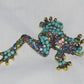 Tree Frog Rhinestone Brooch