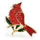 Cardinal Rhinestone Brooches