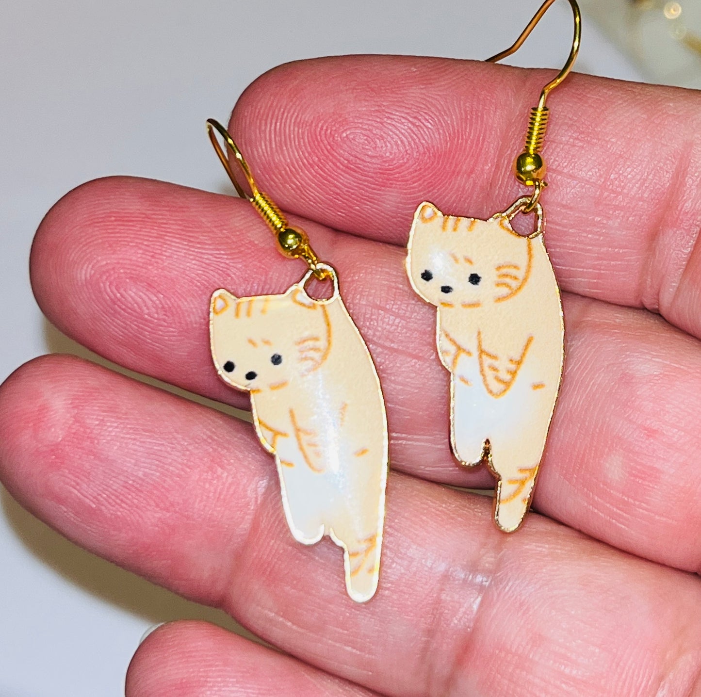 Cuddle Cat Artisan Earrings