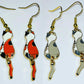 Calico Cat Artisan Earrings