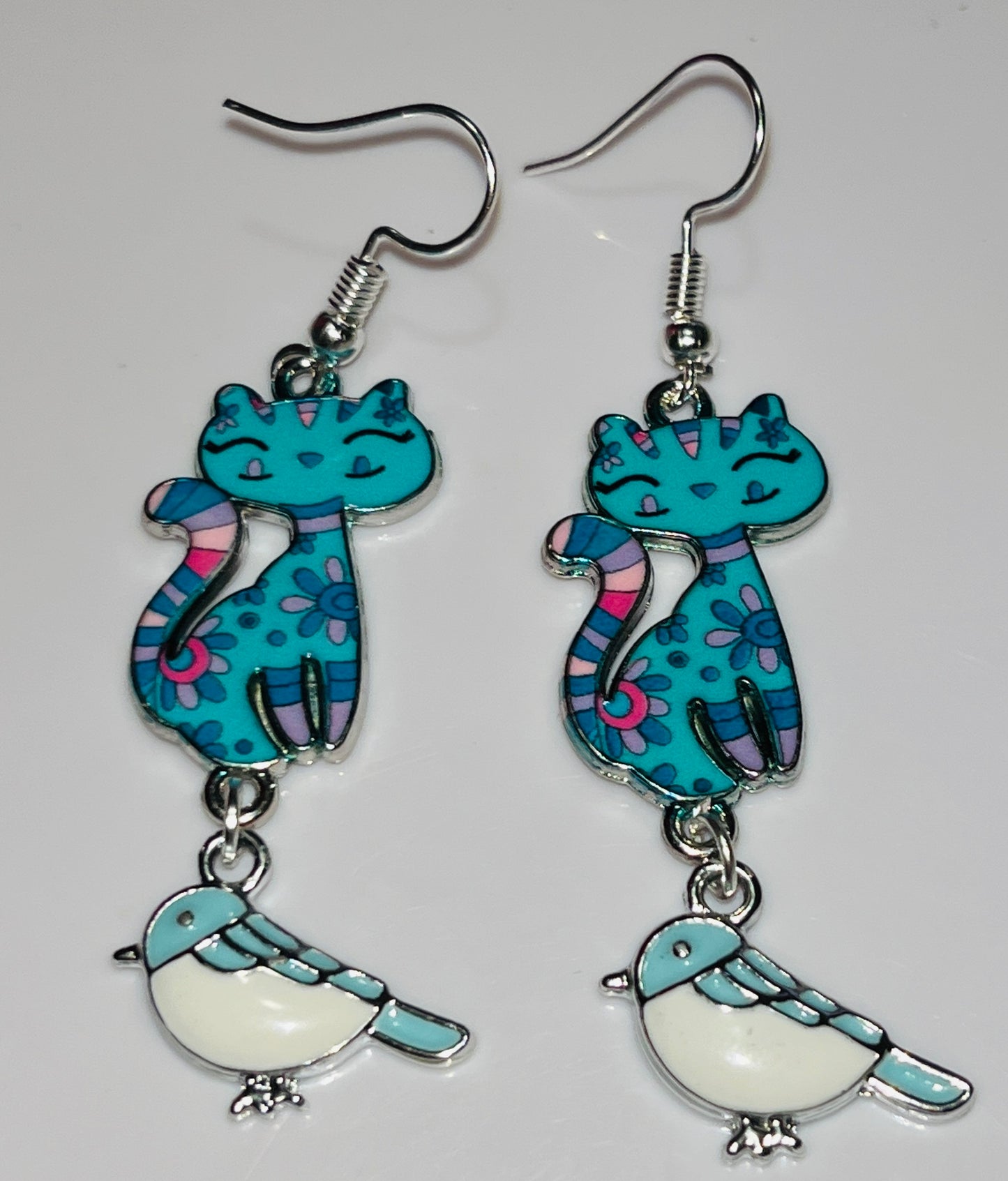 Funky Cat Artisan Earrings