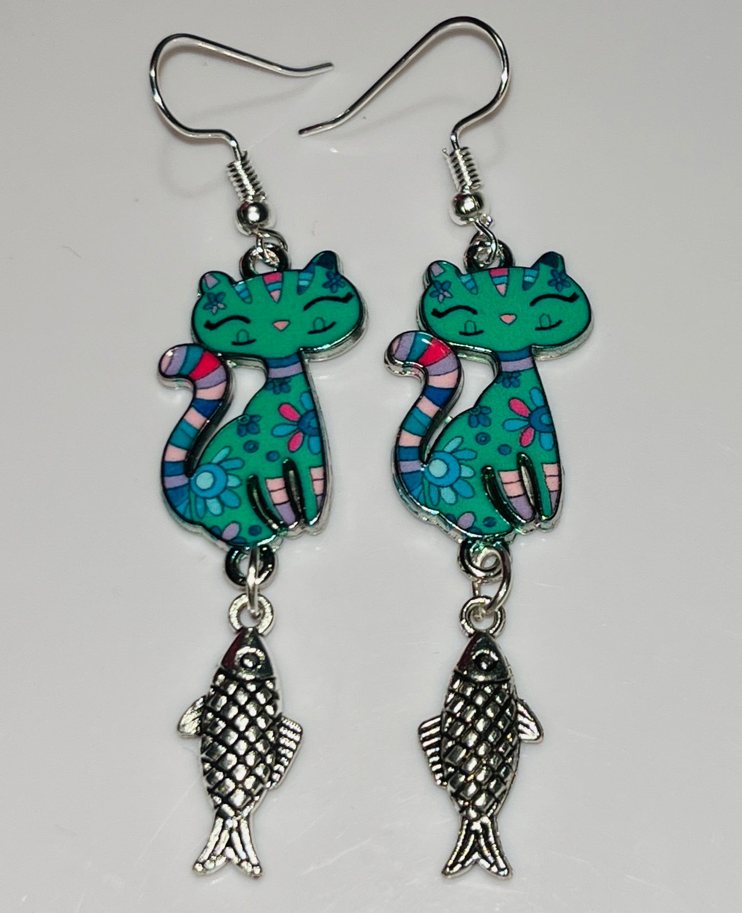 Funky Cat Artisan Earrings