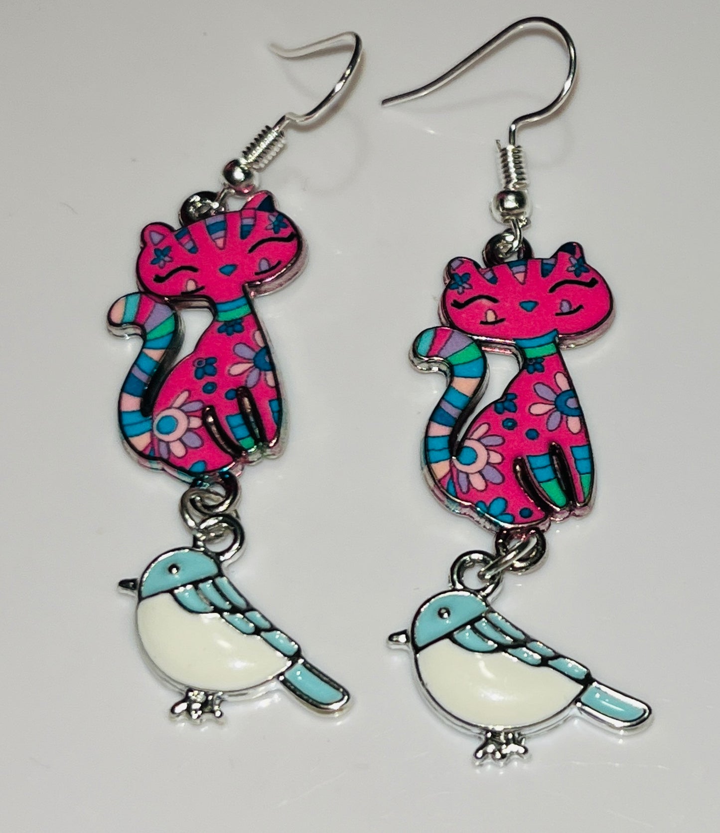 Funky Cat Artisan Earrings