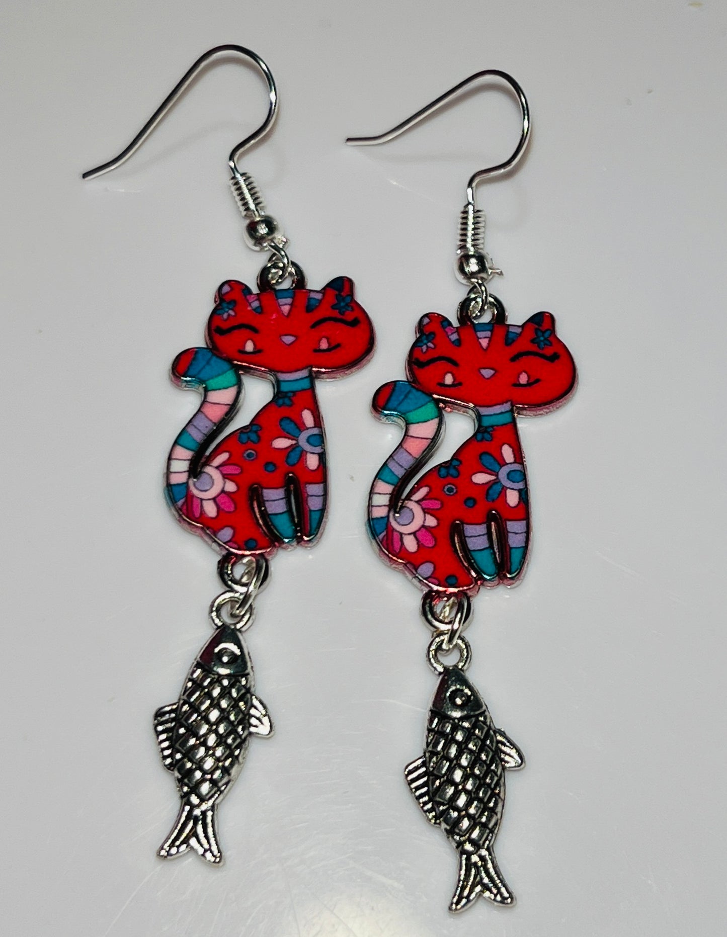 Funky Cat Artisan Earrings