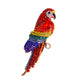 Macaw Parrot Rhinestone Brooch