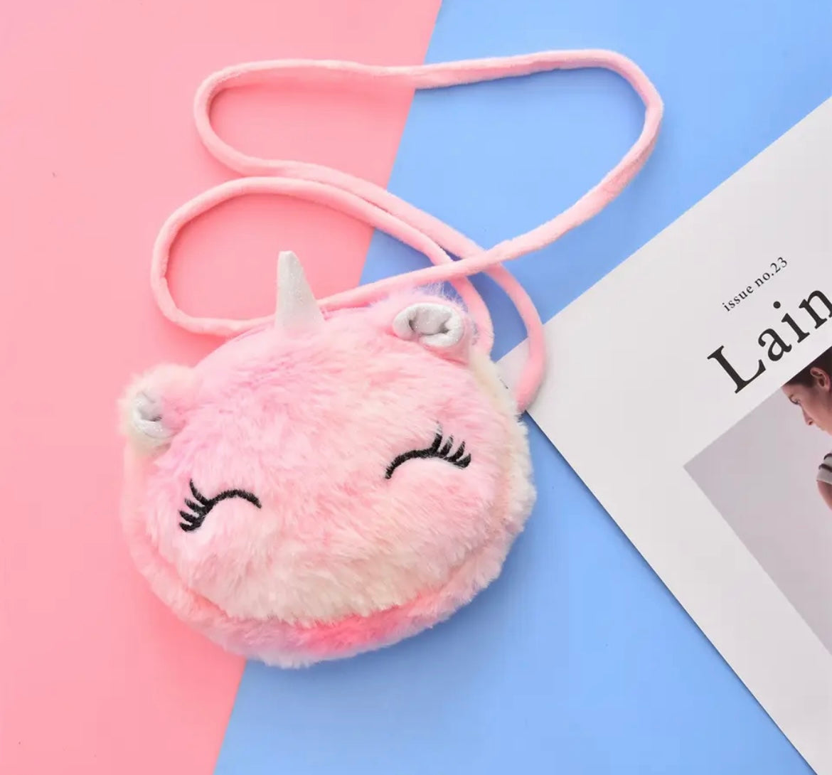 Cartoon Plush Crossbody Bags