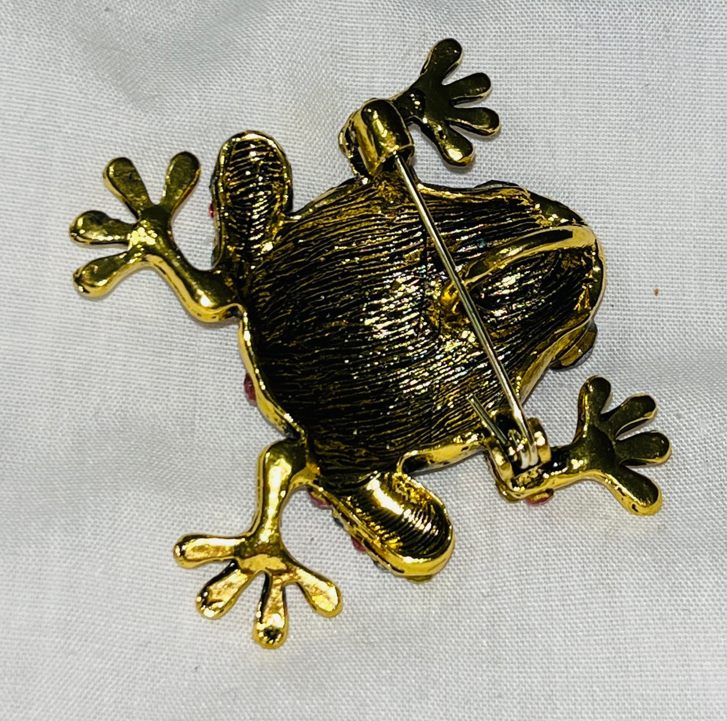 Fabulous Frog Rhinestone Brooch & Pendant