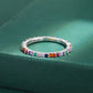 925 Silver Luxury Rainbow Ring