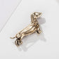 Dachshund Rhinestone Dog Brooch