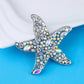 Sparkling Starfish Rhinestone Brooch & Pendant