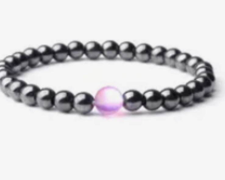 Natural Stone Hematite Magnetic Therapy Bracelet