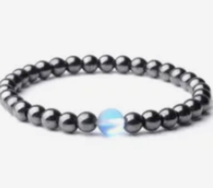 Natural Stone Hematite Magnetic Therapy Bracelet