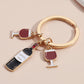 Wine Party Key Ring