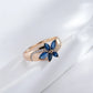 “Forget-Me-Not” Natural Zircon Ring