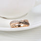 Ebony Ivory Rose Gold Ring