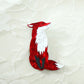 Suave Red Fox Brooch