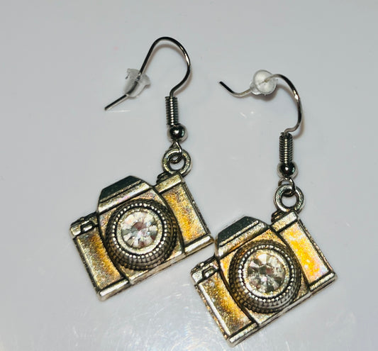 “Vintage Camera” Artisan Earrings