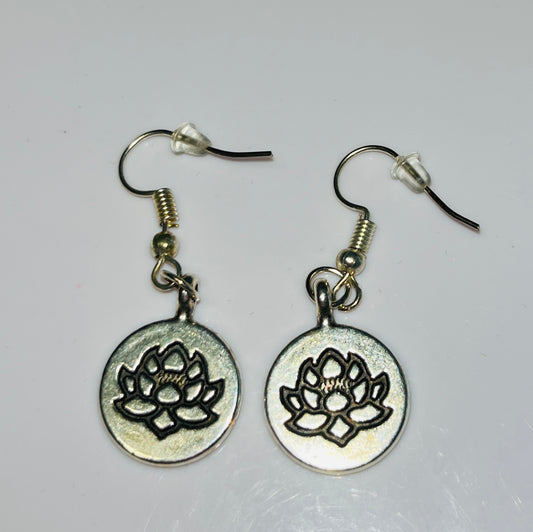 Lotus Flower Artisan Earrings