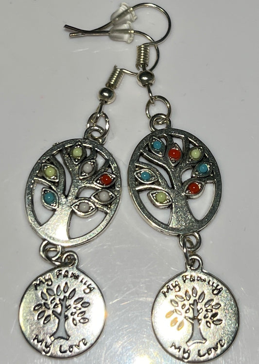 “My Family, My Love” Artisan Tree of Life Earrings