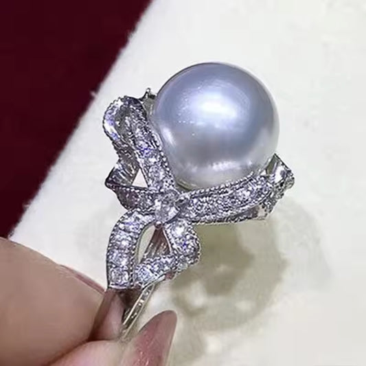 Show-Stopping Simulated Pearl Ring