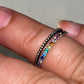 925 Silver Rainbow CZ Twist Pattern Ring