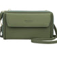 Green Designer Double Zippered Wallet