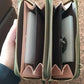 Green Designer Double Zippered Wallet