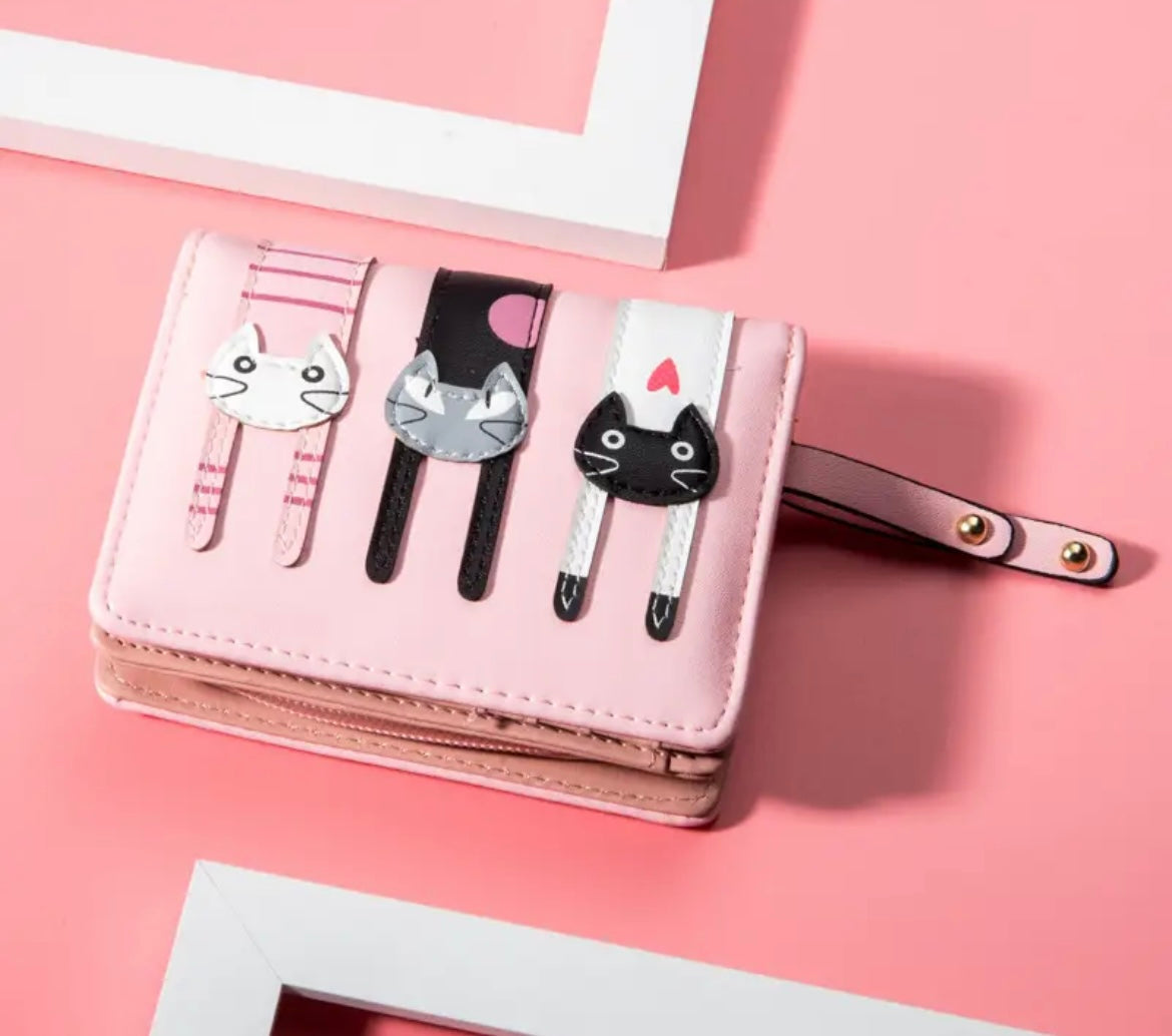 Three Playful Cats Wallet